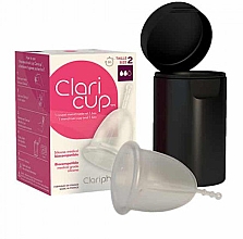 Desinfizierende Menstruationstasse Größe 2 - Claripharm Claricup Menstrual Cup — Bild N1