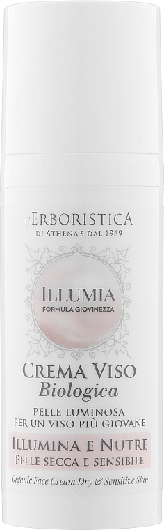 Bio-Creme für trockene und empfindliche Gesichtshaut - Athena's Erboristica Organic Face Cream — Bild N1