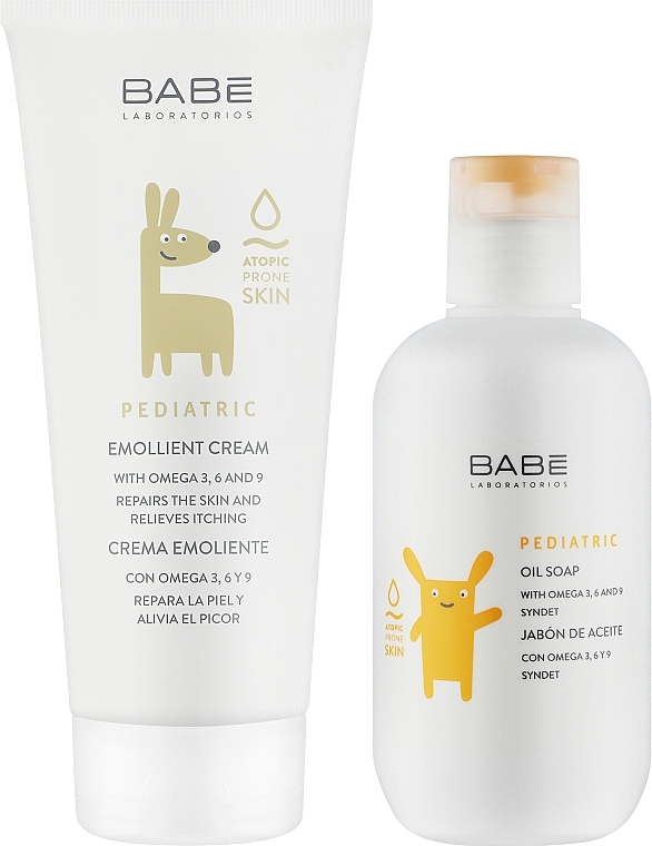 Körperpflegeset - Babe Laboratorios Atopic Calm Pack (Körpercreme 200ml + Öl-Seife 200ml) — Bild N2