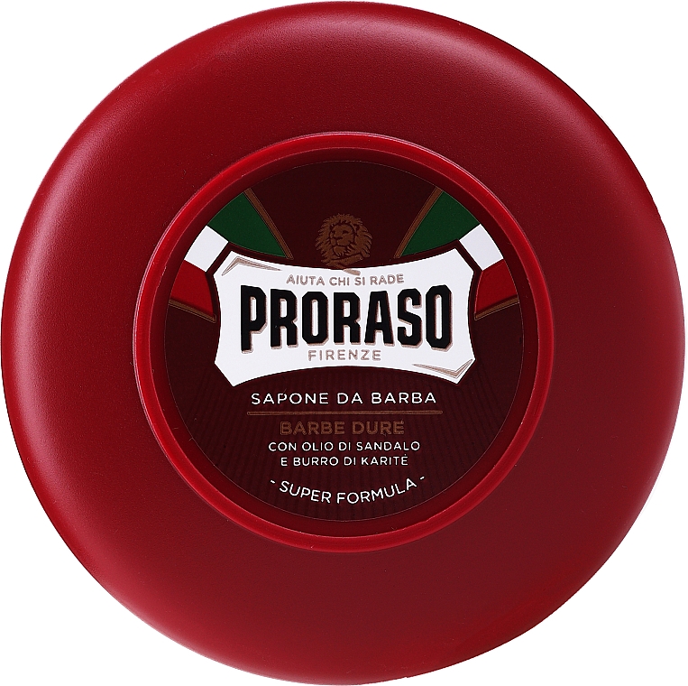 Rasierseife mit Sandelholzöl und Sheabutter für hartes Barthaar - Proraso Red Shaving Soap — Bild N1