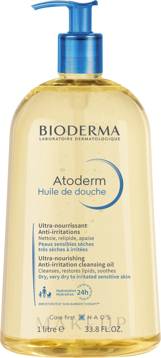 Feuchtigkeitsspendendes Duschöl für trockene, irritierte und sensible Haut - Bioderma Atoderm Shower Oil — Bild 1000 ml