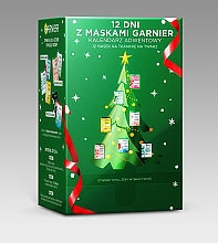 Adventskalender-Set 12 St. - Garnier Skin Naturals 12 Days Of Mask Xmass 2022 — Bild N1