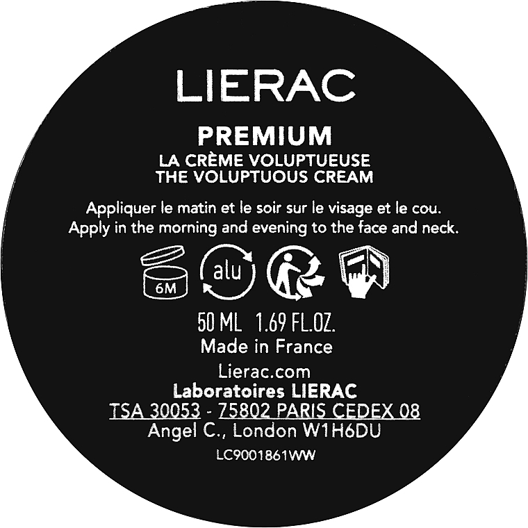 Gesichtscreme - Lierac Premium The Voluptuous Cream (Refill)  — Bild N1