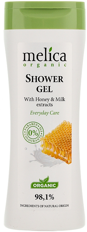 Duschgel mit Honig und Milch - Melica Organic Shower Gel — Bild N1