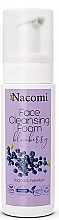 Beruhigender und feuchtigkeitsspendender Gesichtsreinigungsschaum mit Blaubeerextrakt - Nacomi Face Cleansing Foam Blueberry — Bild N1