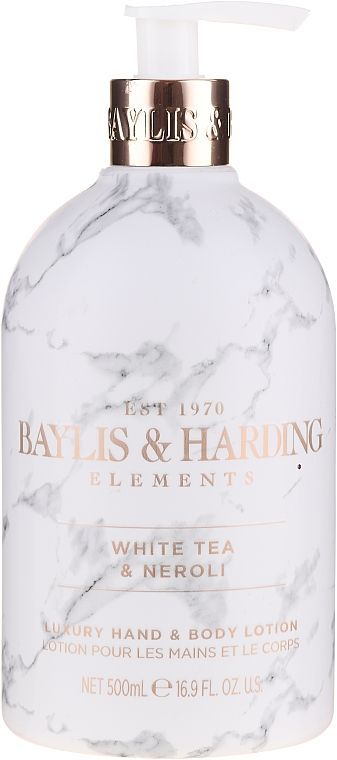 Handpflegeset - Baylis & Harding White Tea & Neroli Hand Care Set (Flüssige Handseife 500ml + Lotion für Hände und Körper 500ml) — Bild N3