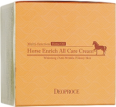 Anti-Falten Gesichtscreme mit Pferdeöl - Deoproce Horse Enrich All Care Cream — Bild N2