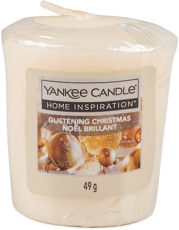 Duftkerze - Yankee Candle Votive Home Inspiration Glistening Christmas — Bild N1