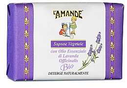 Lavendelseife - L'Amande Sapone Vegetale Lavendel Bio Soap — Bild N1