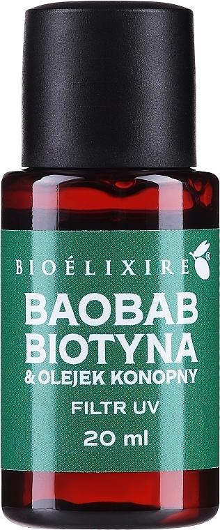 Haarserum Baobab, Biotin und Hanföl - Bioelixire Hair Oil Serum — Bild N1