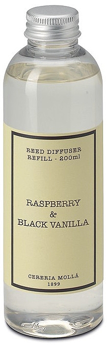 Cereria Molla Raspberry & Black Vanilla - Aroma-Diffusor Himbeere und schwarze Vanille (Refill) — Bild N1