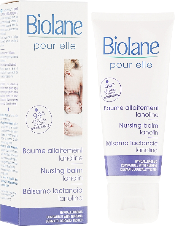 Schützender Brustwarzelbalsam - Biolane Mum Lanolin Nursing Balm — Bild N1