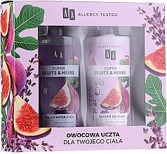 Düfte, Parfümerie und Kosmetik Körperpflegeset - AA Super Fruits&Herbs Set (Duschgel 500ml + Körperlotion 500ml)