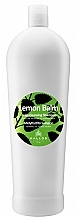 Düfte, Parfümerie und Kosmetik Tiefenreinigendes Shampoo für normales und fettiges Haar mit Zitronengras - Kallos Cosmetics Lemon Balm Shampoo