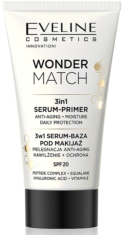 Eveline Cosmetics Wonder Match 3in1 Serum-Primer SPF20  - Eveline Cosmetics Wonder Match 3in1 Serum-Primer SPF20 — Bild N1