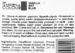 Nagel- und Nagelhautöl Vanilla Sky Blue - Silcare The Garden of Colour Cuticle Oil Roll On Vanilla Sky Blue — Bild N2