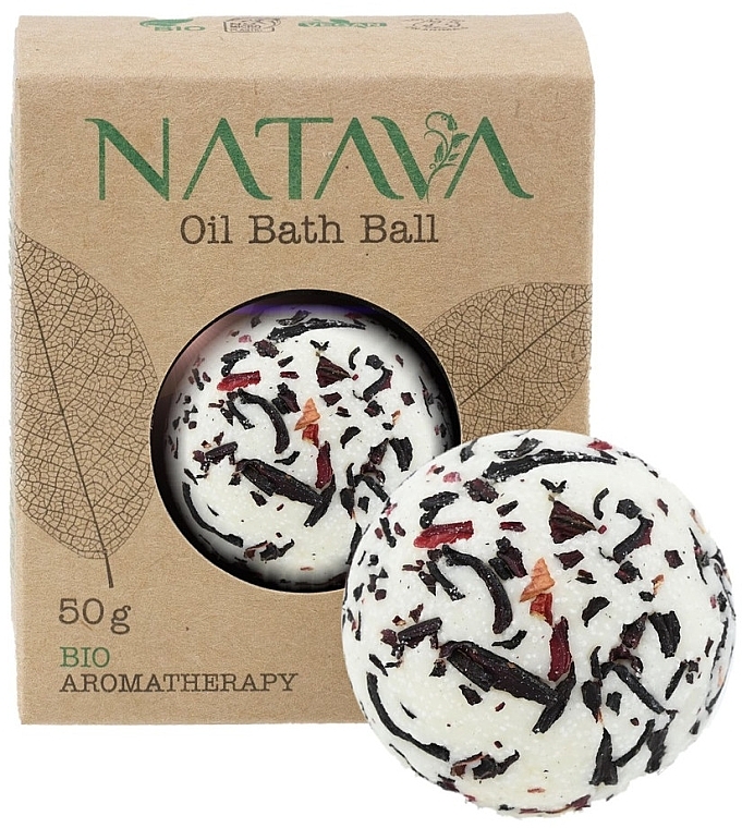 Badebombe Hibiskus - Natava Oil Bath Ball Hibiscus — Bild N1