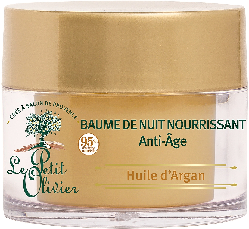 Anti-Aging-Nachtbalsam mit Arganöl - Le Petit Olivier Night Balm Anti-aging Argan Oil — Bild N1