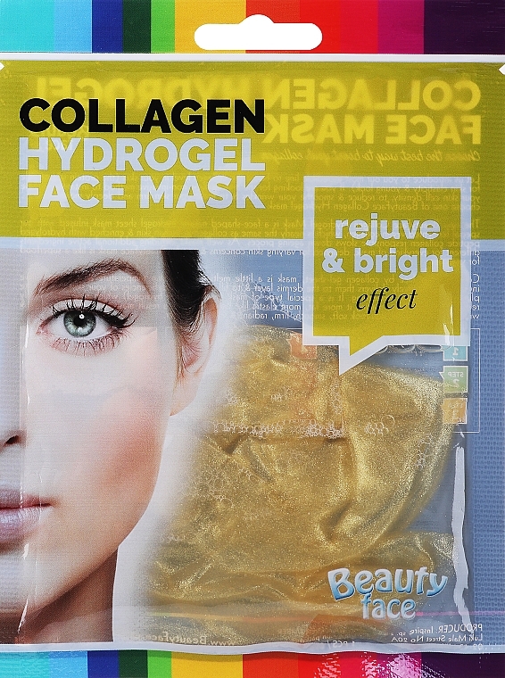 Regenerierende Gesichtsmaske mit Kollagen - Beauty Face Collagen Gold & Diamond Regenerating Home Spa Treatment Mask — Bild N1