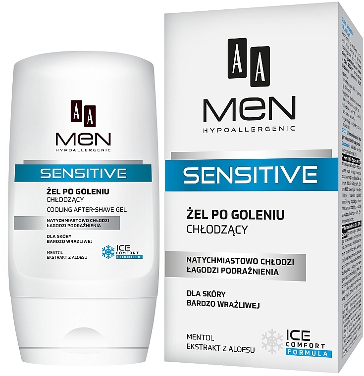 After Shave Gel - AA Men Sensitive After-Shave Gel Cooling — Bild N1