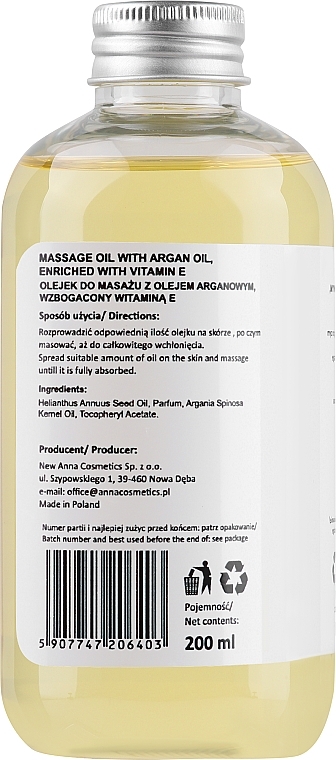 Massageöl mit Vitamin E und Arganöl - Fergio Bellaro Massage Oil Sweet Champagne — Bild N3