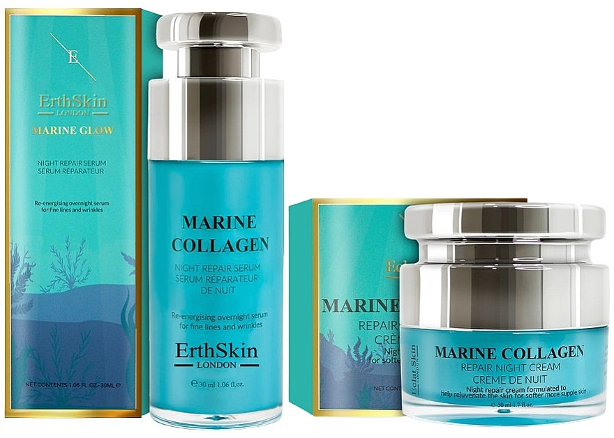 Pflegeset für Männer - ErthSkin London Marine Collagen (n/cr/50ml + serum/30ml) — Bild N1