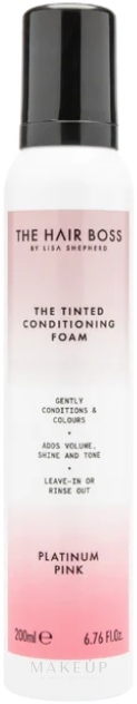 Tonisierender Conditioner für Blondinen - The Hair Boss The Tinted Conditioning Foam — Bild Platinum Pink