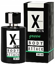 Düfte, Parfümerie und Kosmetik Aurora X-Phero Men Green Body Attack - Parfum mit Pheromonen
