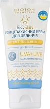 Düfte, Parfümerie und Kosmetik Sonnenschutzcreme für das Gesicht SPF 60 - Bioton Cosmetics BioSun