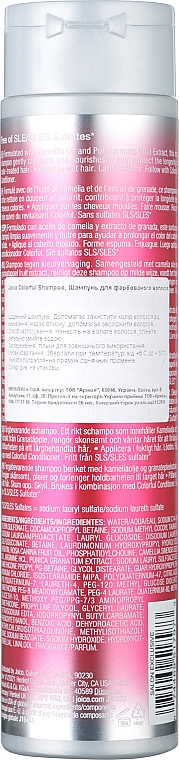 Shampoo für lang anhaltende Farbbrillanz mit Kamelienöl und Granatapfel-Fruchtextrakt - Joico ColorFul Anti-Fade Shampoo — Bild N2