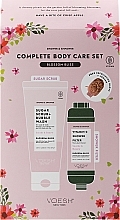 Düfte, Parfümerie und Kosmetik Set - Voesh Complete Body Care Set Blossom Bliss (b/scrub/210g + sh/filter/70g + loofah/1pcs)