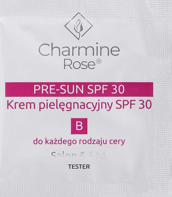 Hautpflegecreme nach invasiven Behaandlungen - Charmine Rose Pre-Sun SPF 30 (Probe) — Bild N1