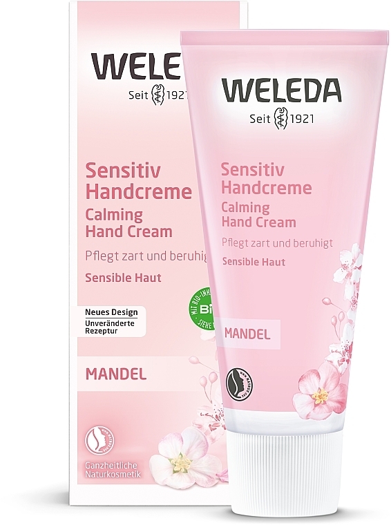 Beruhigende und feuchtigkeitsspendende Handcreme mit Mandelöl für empfindliche Haut - Weleda Mandel Sensitiv Handcreme — Foto N2