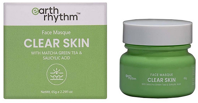 Matcha-Grüntee-Gesichtsmaske - Earth Rhythm Clear Skin Face Masque With Matcha Green Tea — Bild N1
