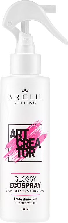 Haarspray für mehr Glanz mit Kaktusextrakt - Brelil Art Creator Glossy Ecospray — Bild N1