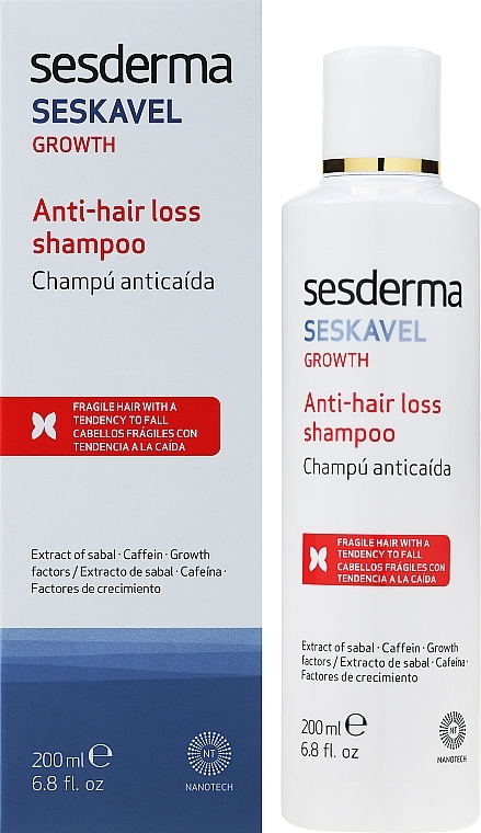 Shampoo gegen Haarausfall - SesDerma Laboratories Seskavel Anti-Hair Loss Shampoo — Foto N2