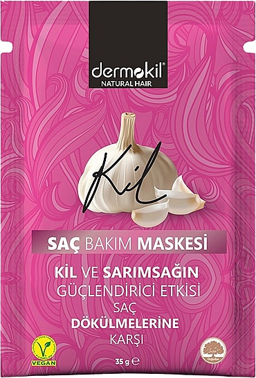 Maske gegen Haarausfall mit Tonerde und Knoblauch - Dermokil Garlic Hair Care Mask  — Bild N1