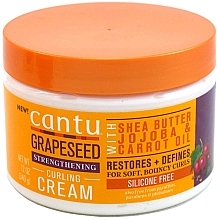 Lockenstärkende Creme mit Traubenkernöl - Cantu Grapeseed Strengthening Curl Cream — Bild N1