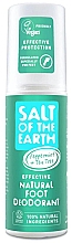Düfte, Parfümerie und Kosmetik Natürliches Spray-Deodorant für die Füße - Salt of the Earth Natural Foot Deodorant Peppermint & Tea Tree