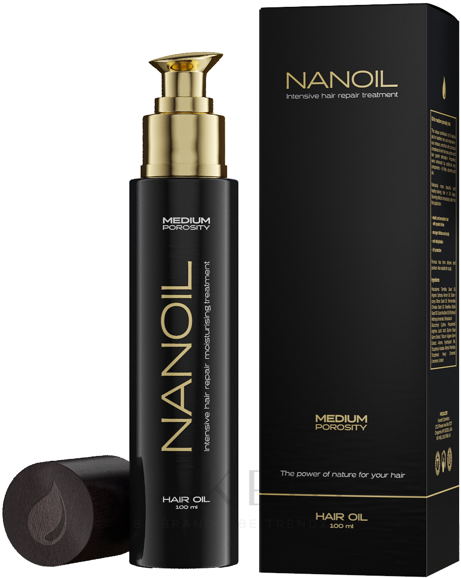 Haaröl für mittel poröses Haar - Nanoil Hair Oil Medium Porosity — Bild 100 ml