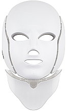 Düfte, Parfümerie und Kosmetik Therapeutische LED-Maske für Gesicht und Hals weiß - Palsar7 Ice Care LED Face White Mask