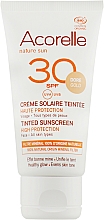 Düfte, Parfümerie und Kosmetik Getönte Sonnenschutzcreme für das Gesicht SPF 30 - Acorelle Nature Sun Cream SPF30