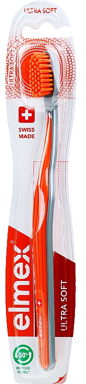 Zahnbürste ultra weich Swiss Made orange - Elmex Swiss Made Ultra Soft Toothbrush — Bild N1