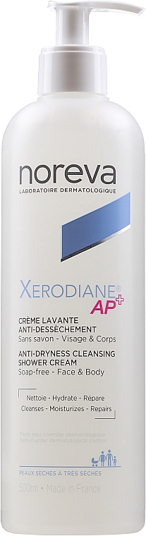 Weichmachende, entzündungshemmende, beruhigende Reinigungscreme für Gesicht und Körper - Noreva Laboratoires Xerodiane AP+ Cleansing Cream — Bild N1