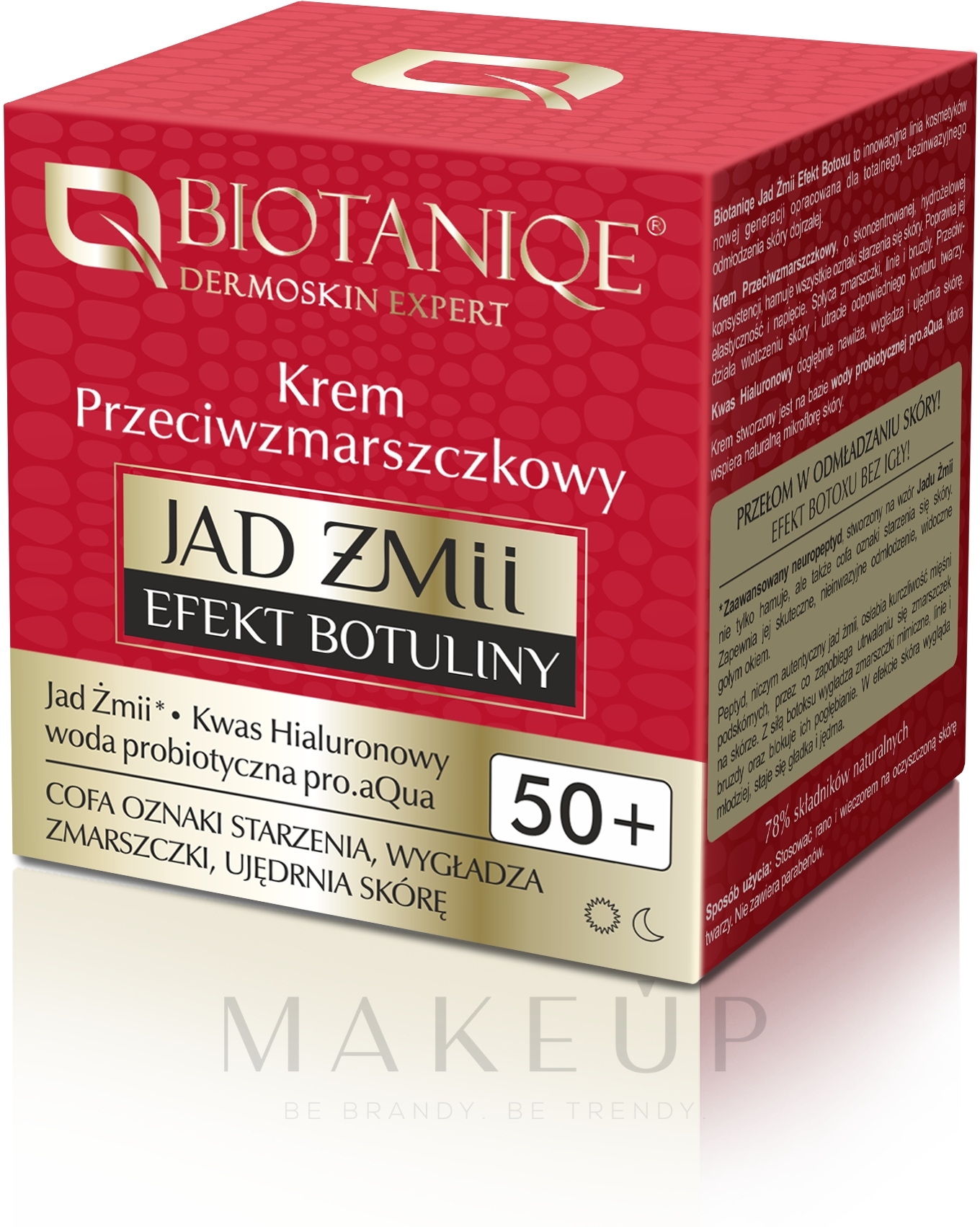 Anti-Falten Gesichtscreme 50+ - Biotaniqe Dermoskin Expert Viper Venom Botulin Effect Anti-Wrinkle Cream 50+ — Bild 50 ml