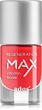 Düfte, Parfümerie und Kosmetik Stärkender und regenerierender Nagellack mit Vitaminen - Ados Max Regeneration Vitamin Base