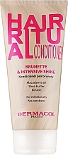Conditioner mit Macadamiaöl, Sheabutter und Keratin - Dermacol Hair Ritual Brunette Conditioner — Bild N1