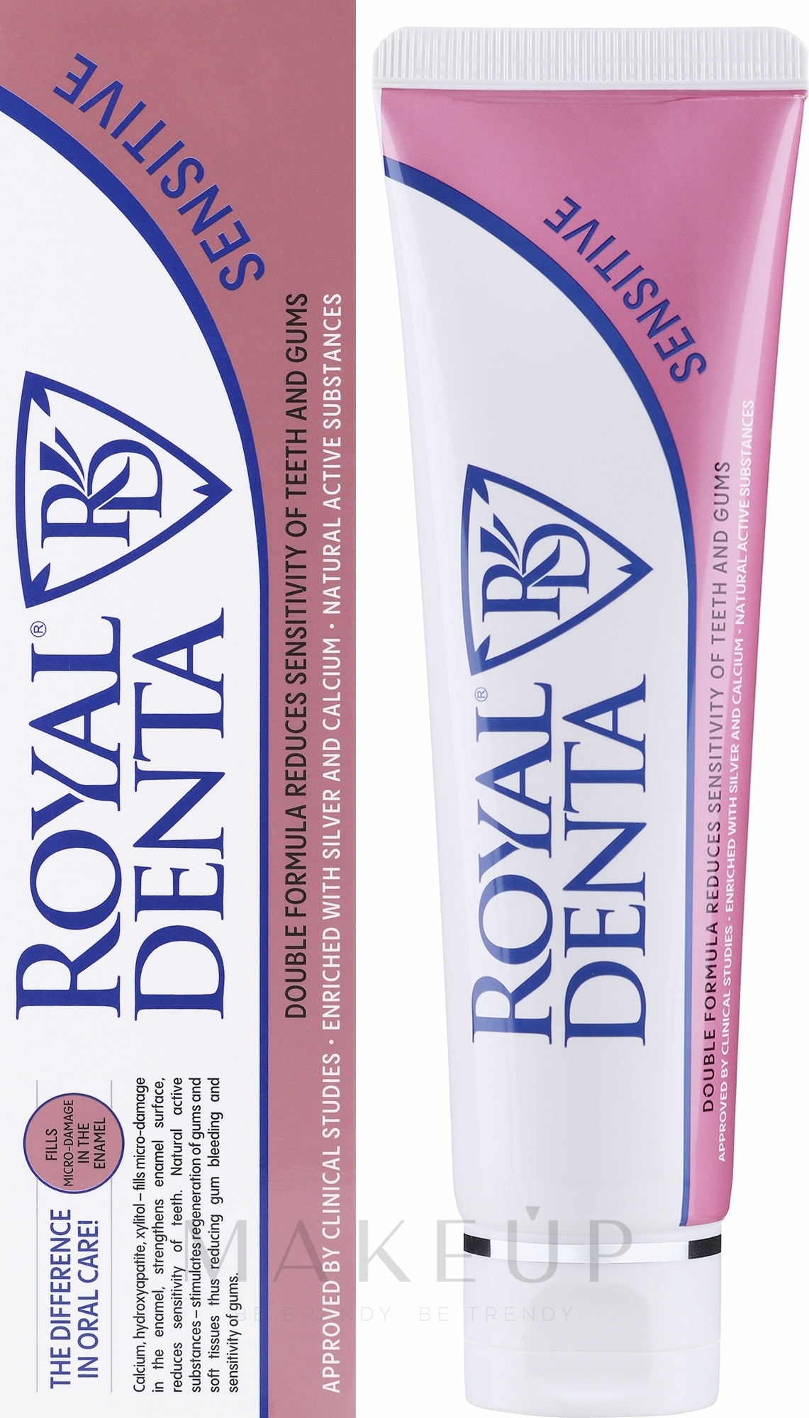 Zahnpasta mit Silberpartikeln - Royal Denta Sensitive Silver Technology Toothpaste — Bild 130 g