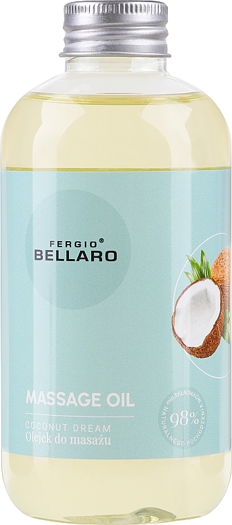 Pflegendes Massageöl mit Arganöl und Vitamin E - Fergio Bellaro Massage Oil Coconut Dreem — Foto N1