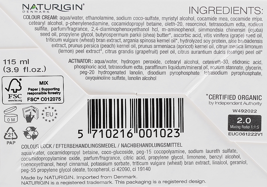 Haarfärbemittel - Naturigin Organic Based 100% Permanent Hair Colours — Bild N4